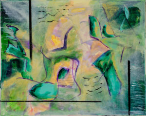 painting by Inci Jones artist entitled Sprightliness of Nature